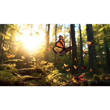 Butterfly Sunset Canvas